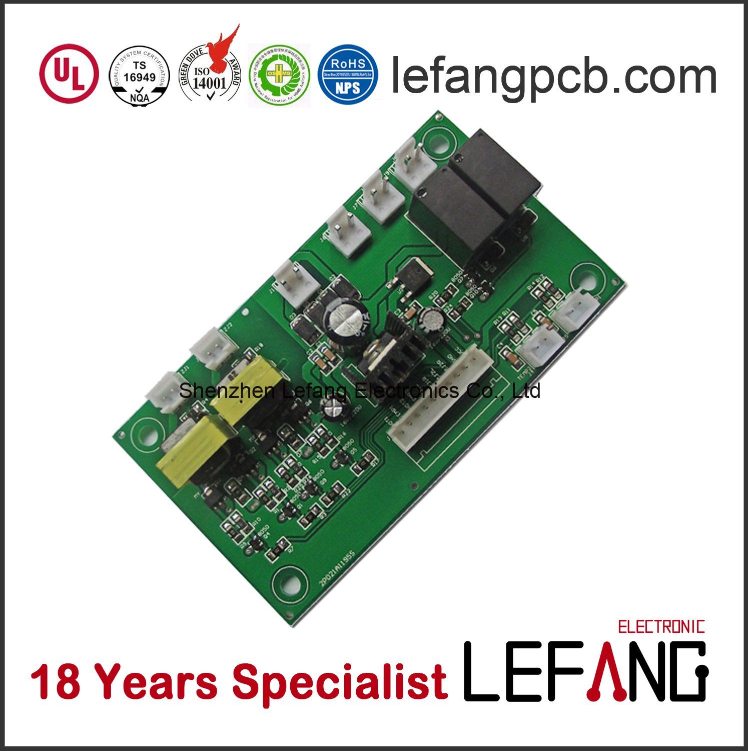 Customized Lead Free Fr4 PCB Board Assembly with RoHS Compliance
