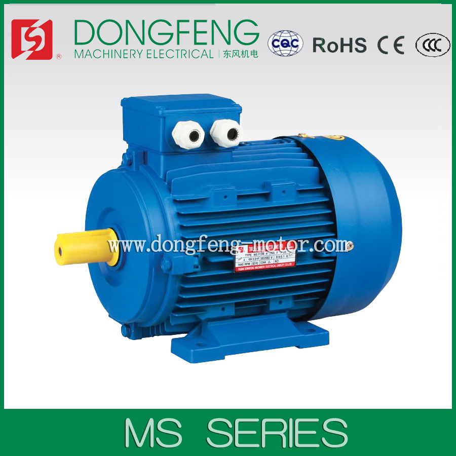 CE Approved MS High Efficiency Three Phase Electric Motor