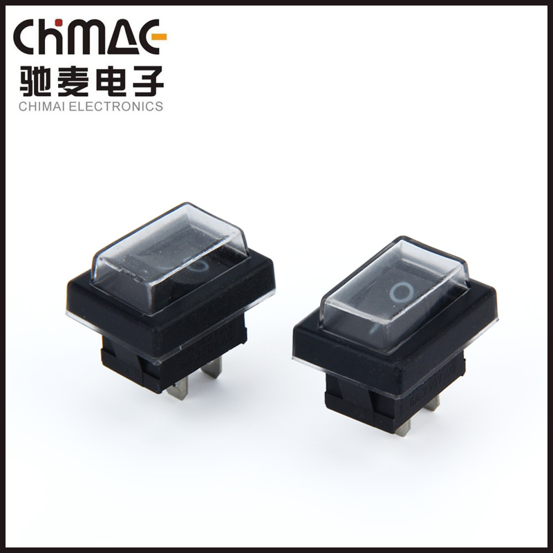 Black Electric Switch Power Switch with Lamp