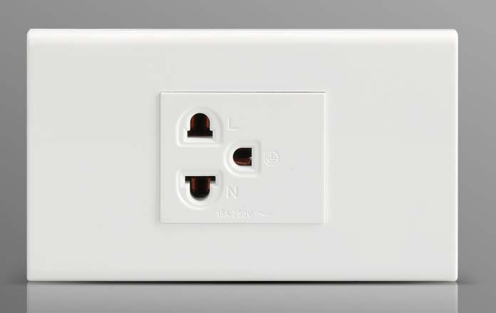 2-Pin Plug Electrical Powert Tailand Wall Swich Socket