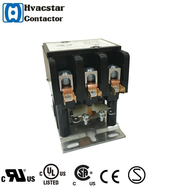 UL Certificate Hot Selling Air Conditioner Contactor 120V-50A-3p Dp Contactor