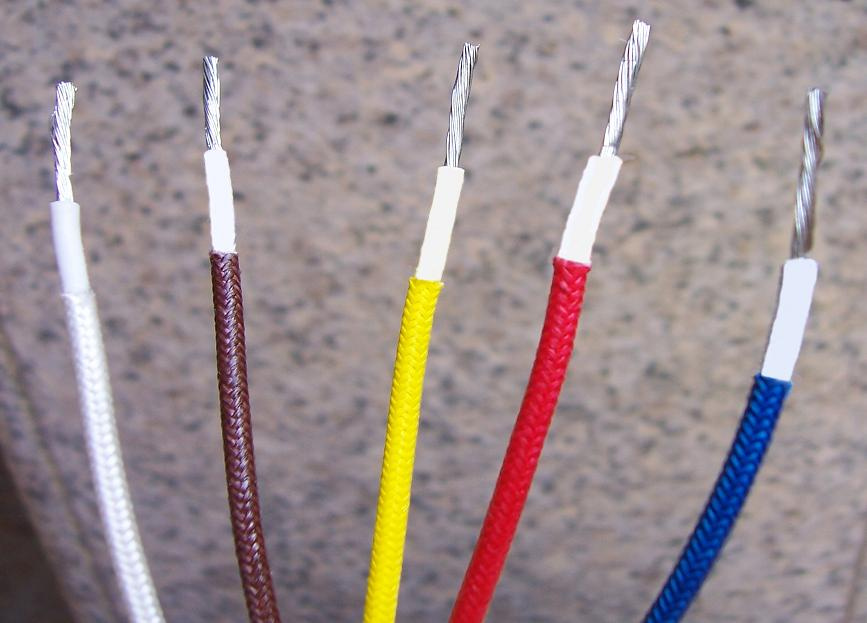 Silicone Insulation Fiberglass Braid High Temperature Resistance Wire/Cable