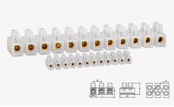 H Type Terminal Block Brass Type