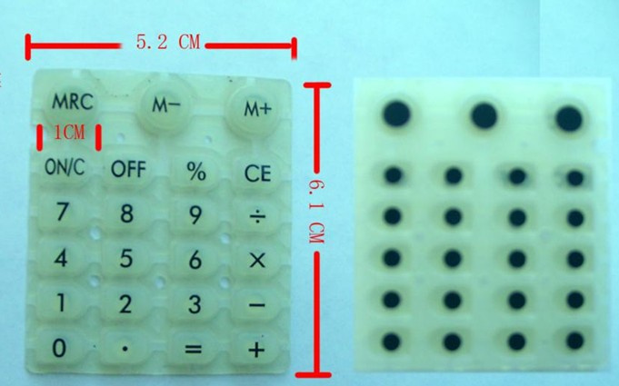 Machinery Control Silicone Rubber Key Pad