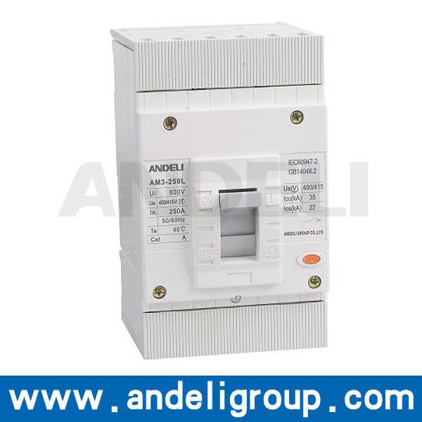 250A MCCB 3 Poles MCCB Moulded Case Circuit Breaker (AM3-250L)