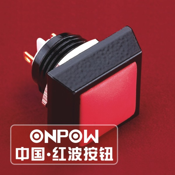 Onpow 12mm Metal Push Button Switch (GQ12S-10/J/A-R, CE, RoHS)