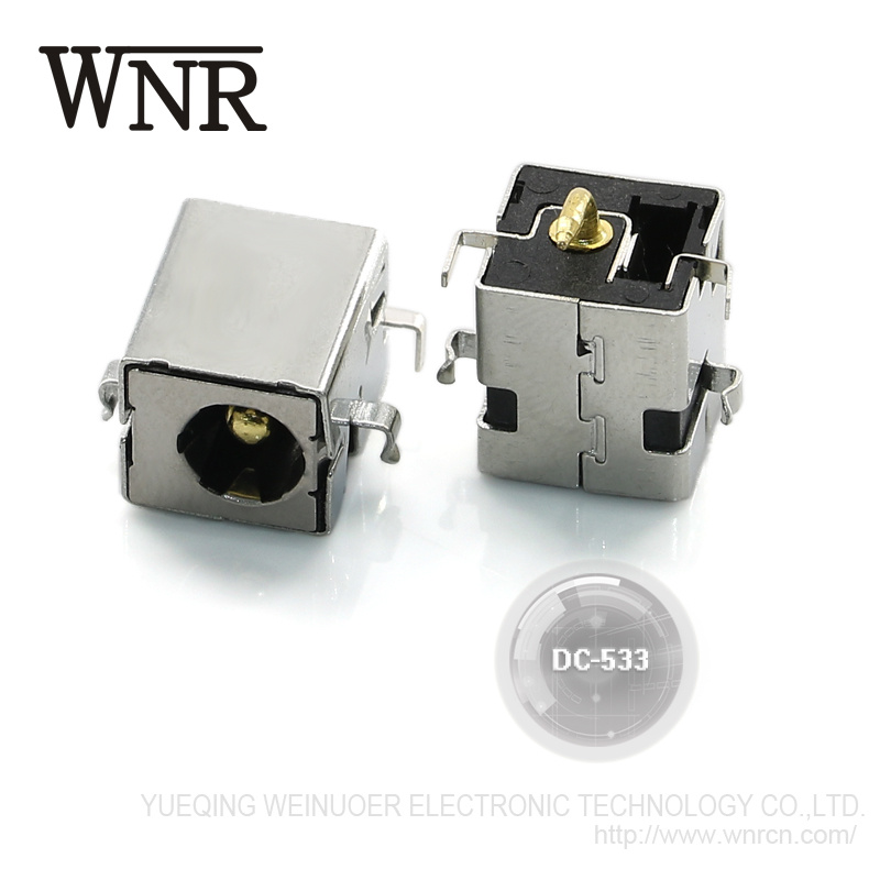 Wnre Female DC-533 in Connectors SMT Power Socket DC Jack