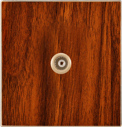 British Standard One Gang TV Socket Flat (N5)