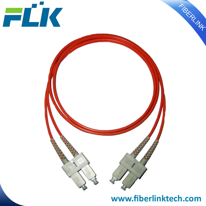 Sc/Upc-Sc/Upc Duplex Multimode Fiber Optic Cable Jumper Patch Cord