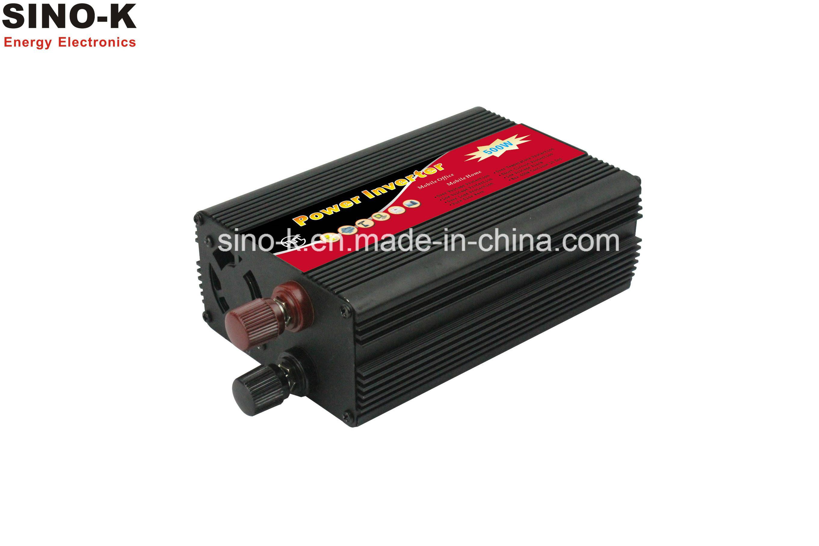 Portable Modified Sine Wave Power Inverter 500W, DC12V/24V/48V to AC110V/120V/220V/240V