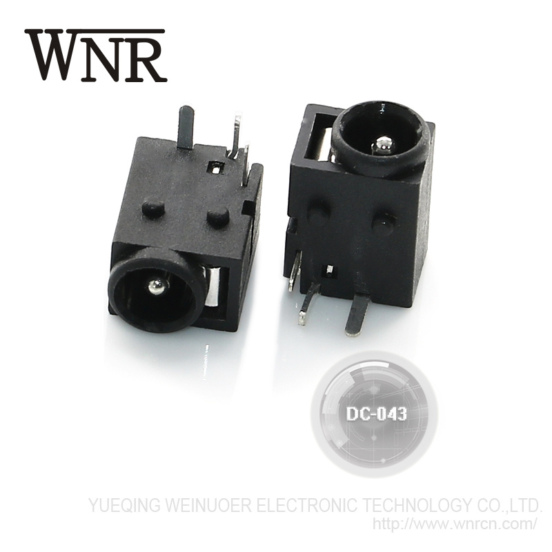 High Quality Power Socket, Round Plug Pin 3 Pin DC Power Jack DC-043