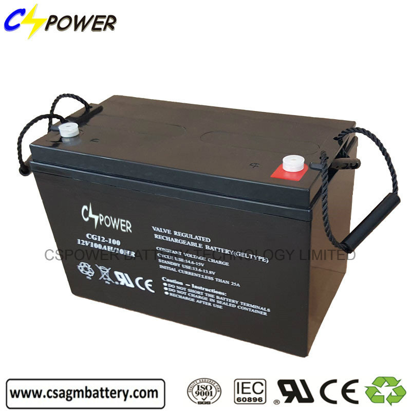 12 Volt 100ah Gel Deep Cycle Battery for Solar System