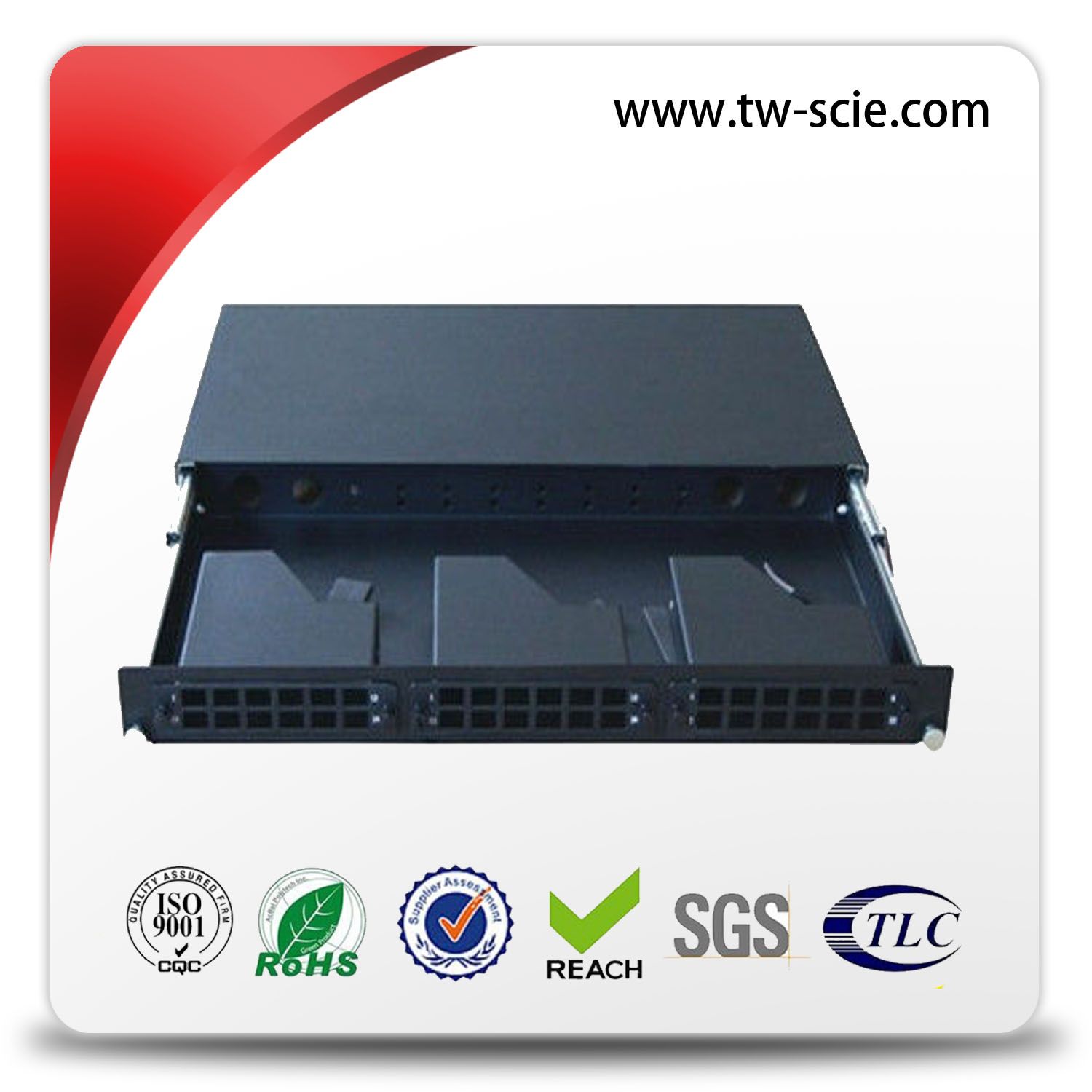 1.2mm Simplex / Duplex 1u MPO Patch Panel for Sc LC MPO Cassette