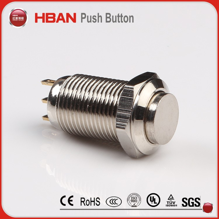 Self Locking 10mm Push Button Switch