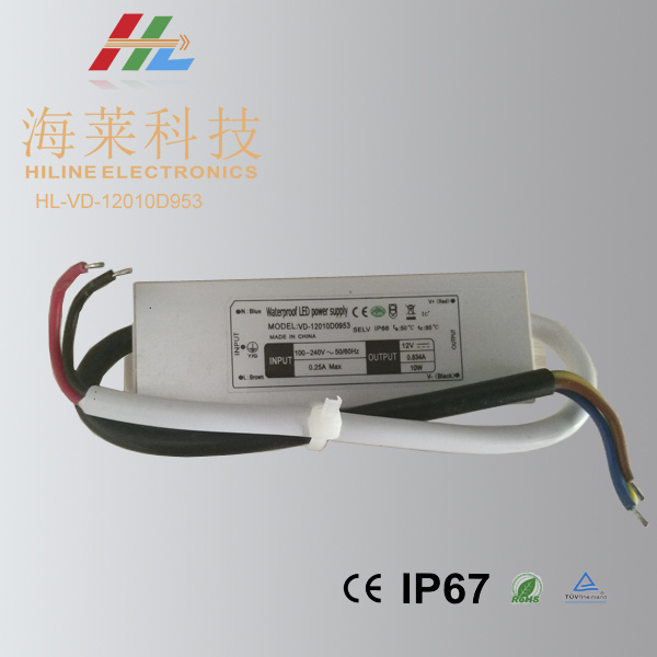 LED Waterproof Power Supply 12/24V 10W Mini Size