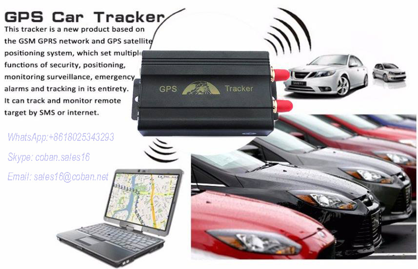 Car GPS Tracker with SMS Remote Cut off Engine, Tk103A Car Alarm GPS Tracking Device