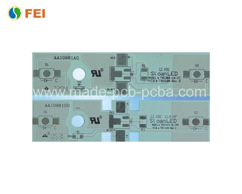 Custom Design High TG FR4 HAL Lead Free Aluminum Base PCB 1 - 24 Layer Rigid PCB