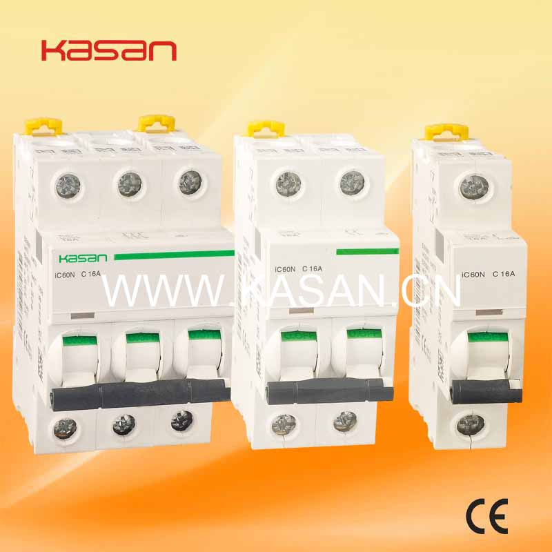 1p, 2p, 3p IC60n IC65 Electrical Mini Circuit Breaker MCB