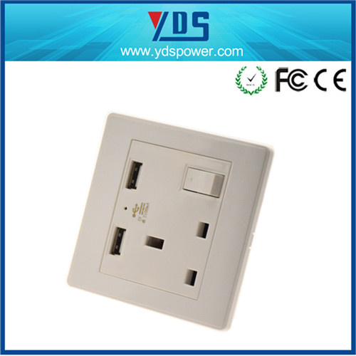 USB Ports Socket Plug USB Wall Socket British UK Plug