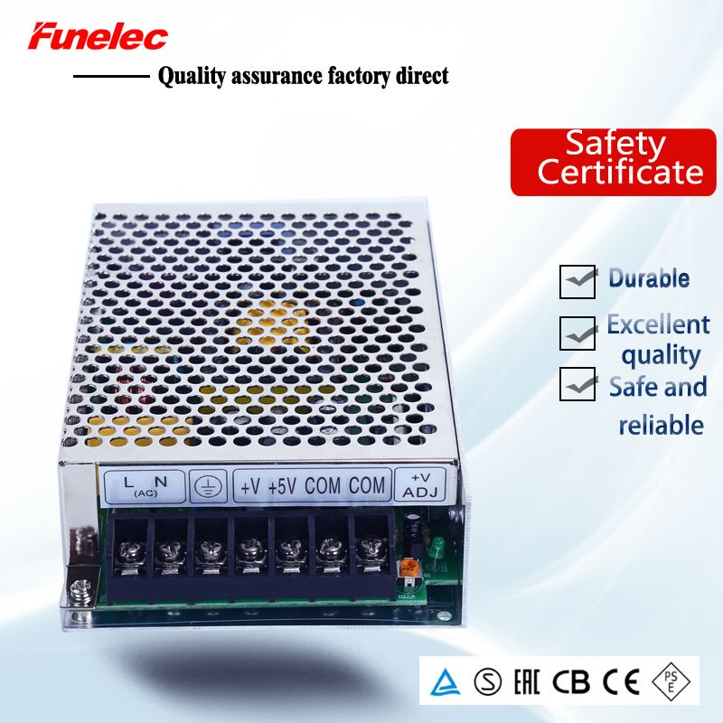 D-60 12V 3A Dual Output Switching Model Power Supply, 12V DC Automatic Switch with Short Circuit Protection