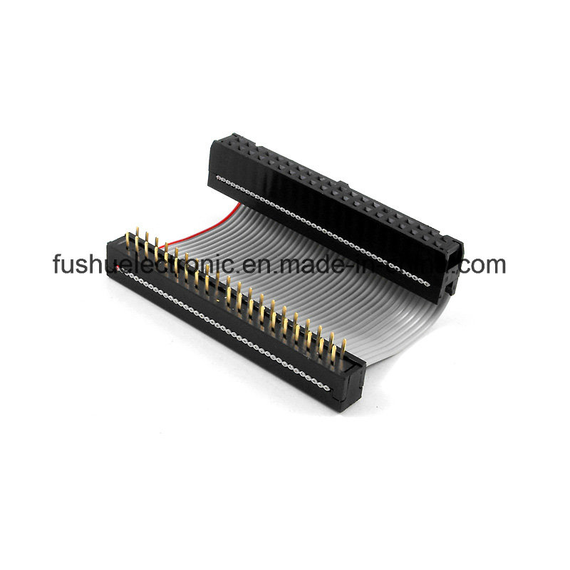IDC Flexible Flat Ribbon Gray Cable Cable Assembly Wireness