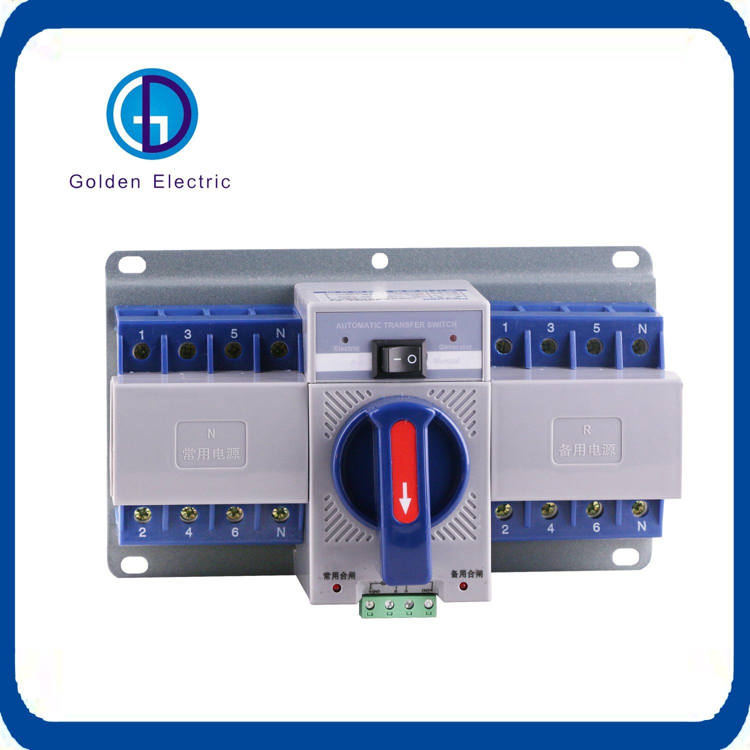 Automatic Electrical Transfer Switch Changeover Switch 1A to 3200A for Generator