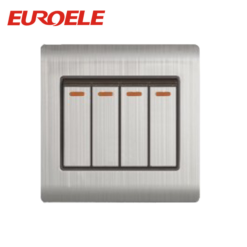 New Design Four Gang One Way Wall Switch