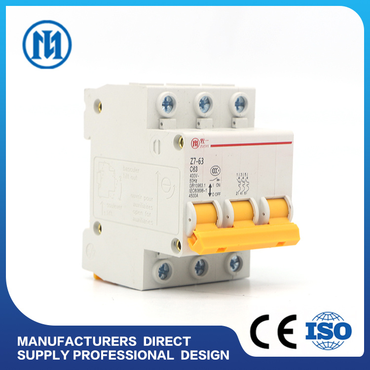 Factory OEM MCB Circuit Breaker 80A/100A/125A, Miniature Circuit Breaker 10ka, 3 Phase D Curve Circuit Breaker AC400V
