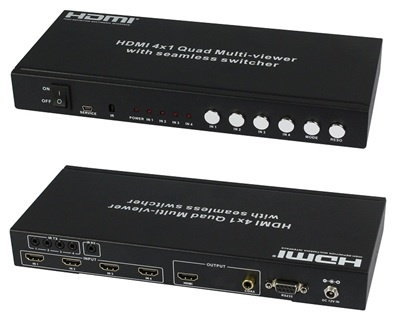 4X1 HDMI Multi-Viewer with Seamless Switcher
