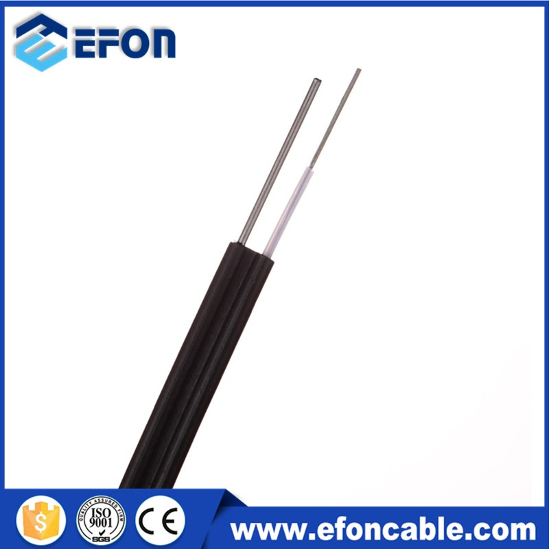 Aerial 24 /48/96 Core Singlemode Steel Strand Wire Self Support Fiber Cable