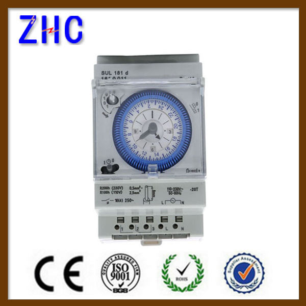 24 Hour Time Range AC 230V Sul181d Electronic Mechanical Time Switch
