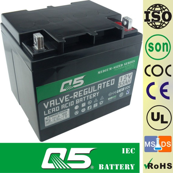 12V33AH, Can customize 12V24AH; Storage Power Battery; UPS; CPS; EPS; ECO; Deep-Cycle AGM Battery; VRLA Battery; Sealed Lead-Acid Battery
