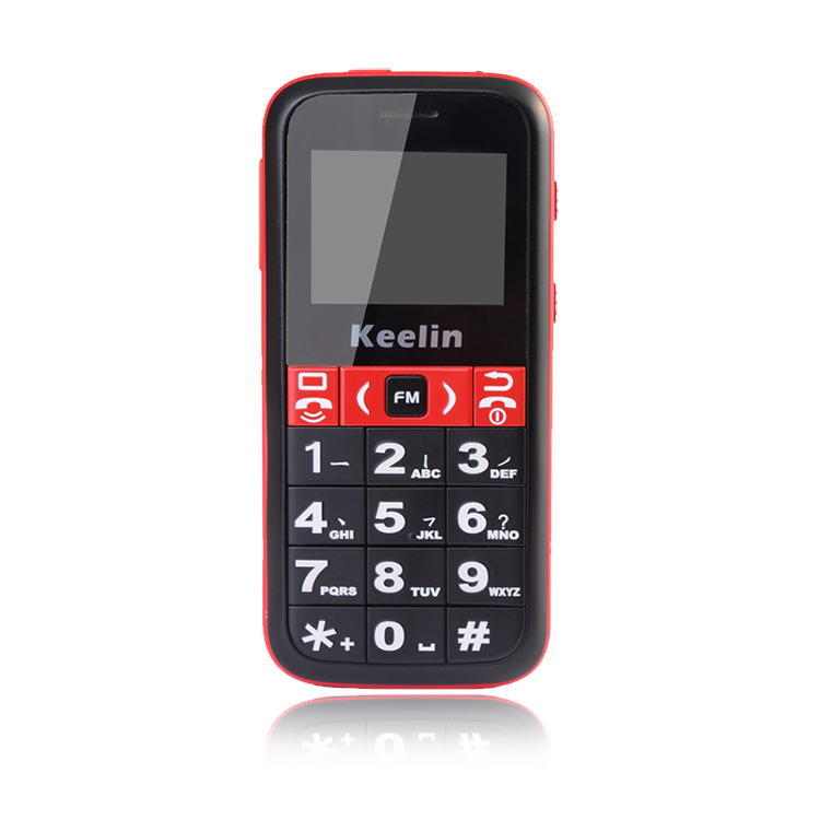 GPS Senior Mobile Phone for Elderly, Real Time Tracking with Big Voice/Font/Keyboard/Flashlight
