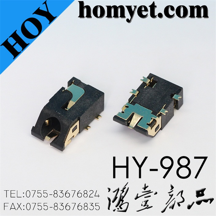 Bevel Connection AV Jack for MID and Mobile (HY-987)