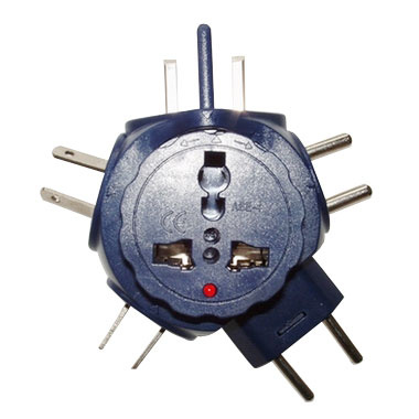 Ee-425b Factory Supply Blue Travel Adaptor