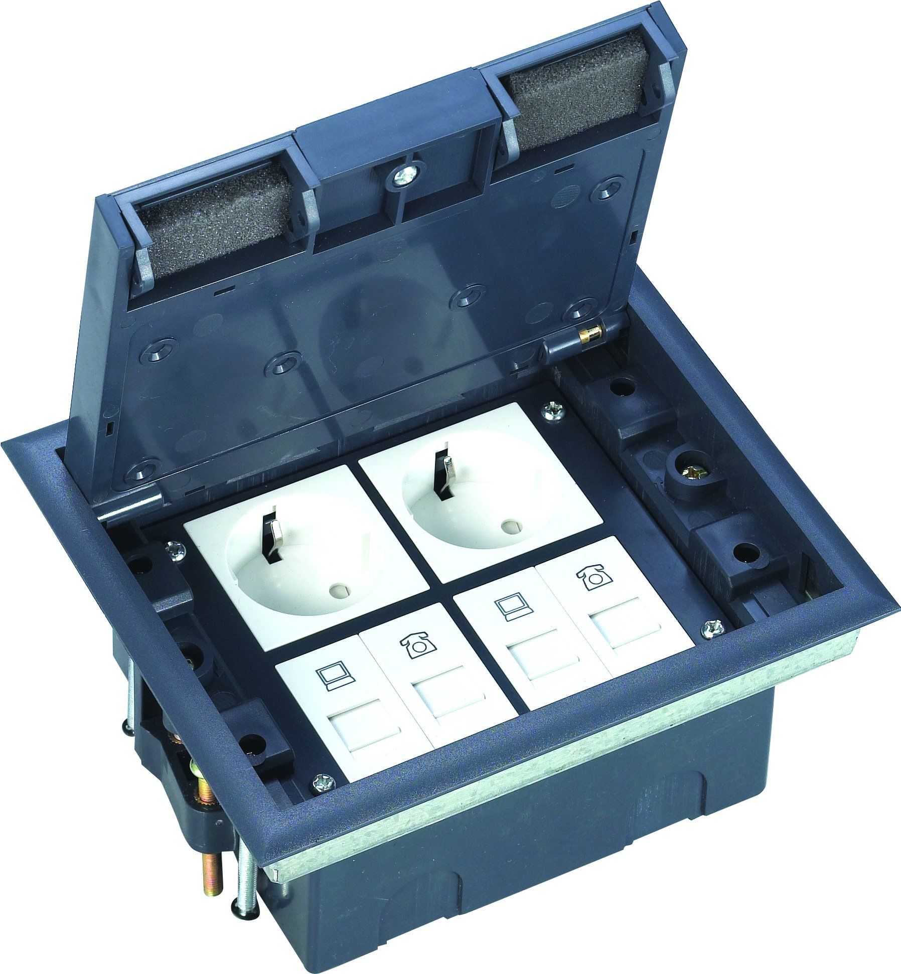 Wiring System Revolution Output Electrical Outlet Socket Box Floor Boxes