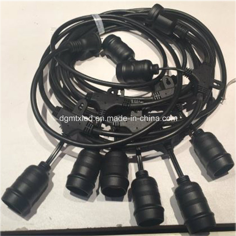 Outdoor Weatherproof 12M E26 UL SPT-1 LED String Light Cable