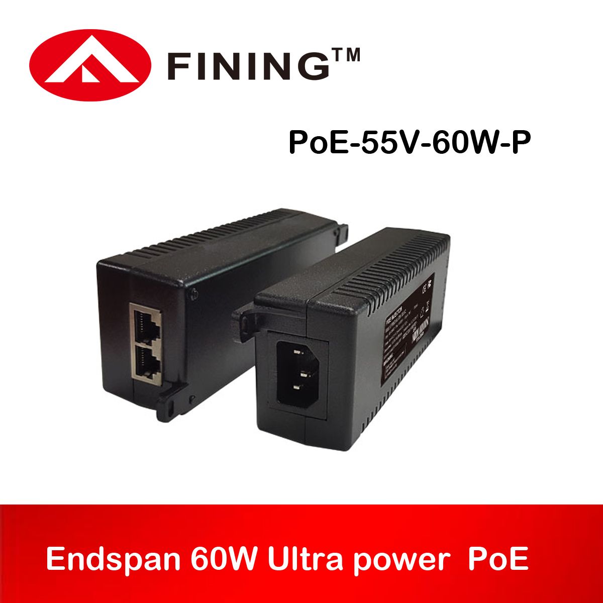 55V High-Power Passive Poe Injector-55V1.1A Poe Adapter