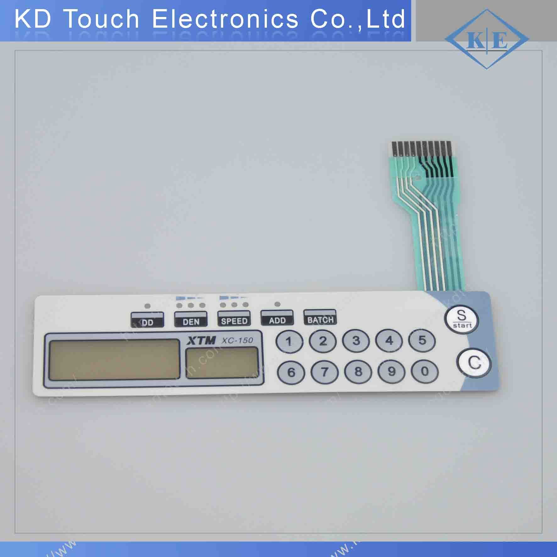 Tactile Multi LED Metal Dome Membrane Switch with LCD Window