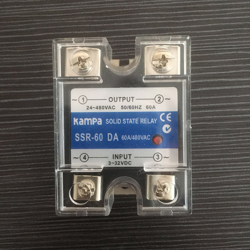 SSR-60da 3-32V DC to 24-480V AC SSR 60da Solid State Relay