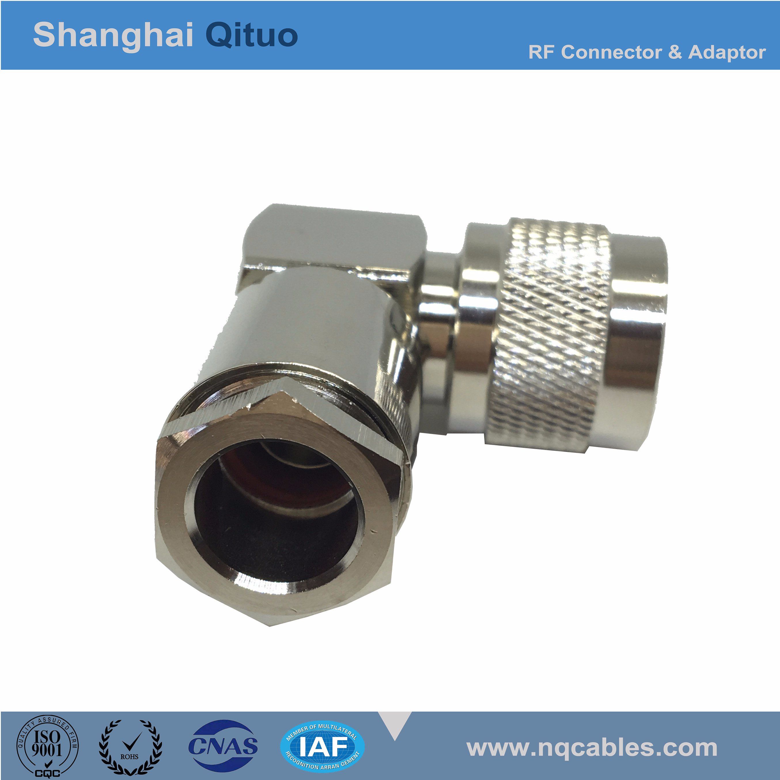 RF Connector N Right Angle Male Plug for Syv-50-7 or LMR400 Cable (N-JW7)