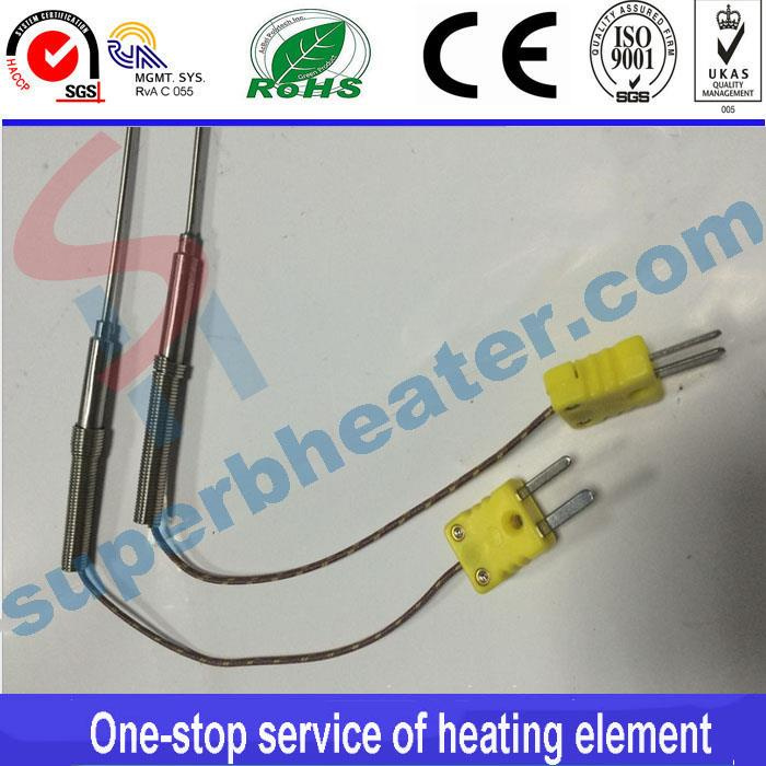K Type with Plug Temperature Probe Thermocouple
