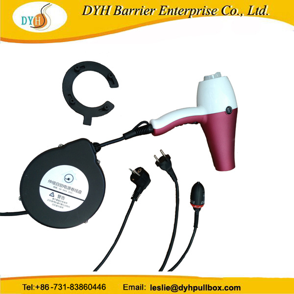 Tangle Free Cord Retractor Retractable Power Cord Reel for Hair Dryer in Salon