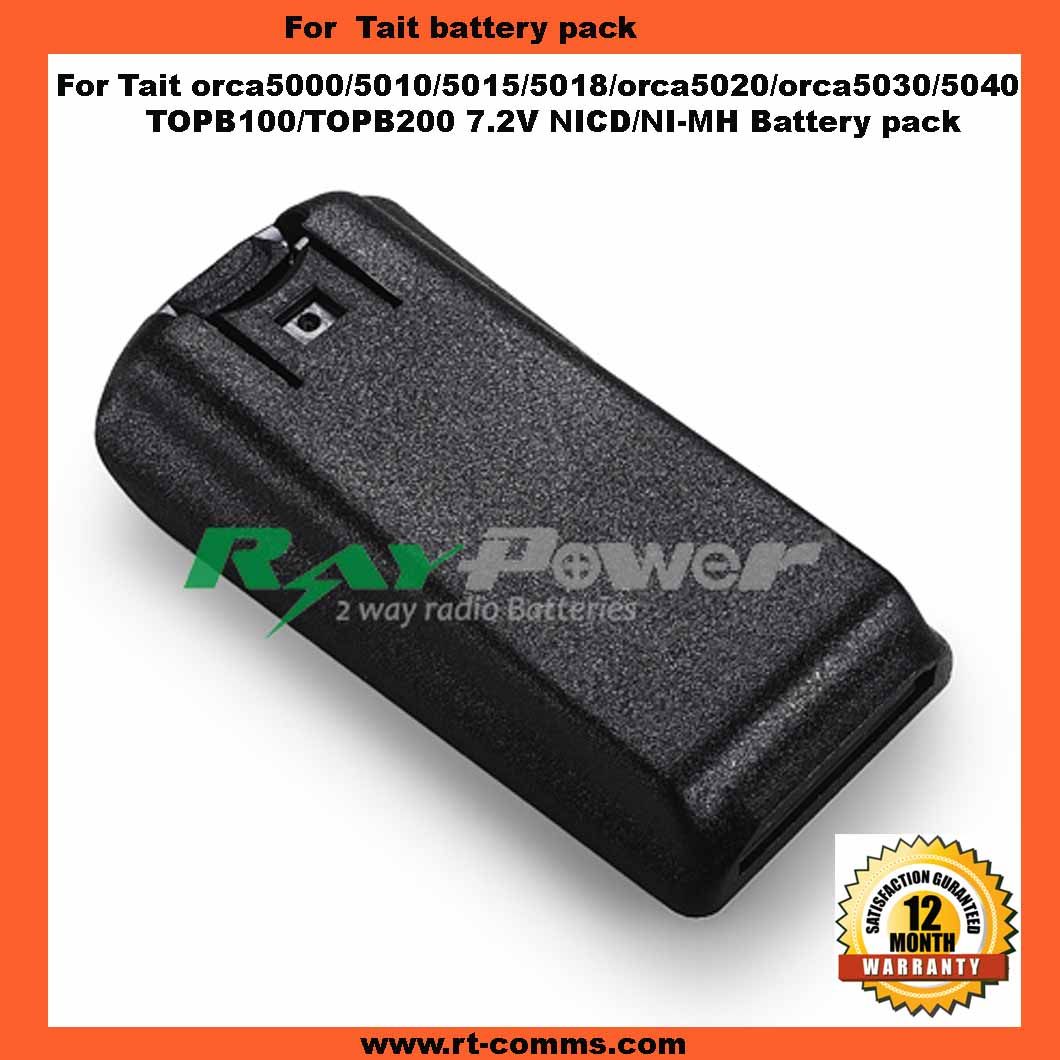 Two Way Radio Tait Battery Pack Topb100 Topb200 for Tait Orca 5000/5010/5015/5018/Orca 5020/5030/5040