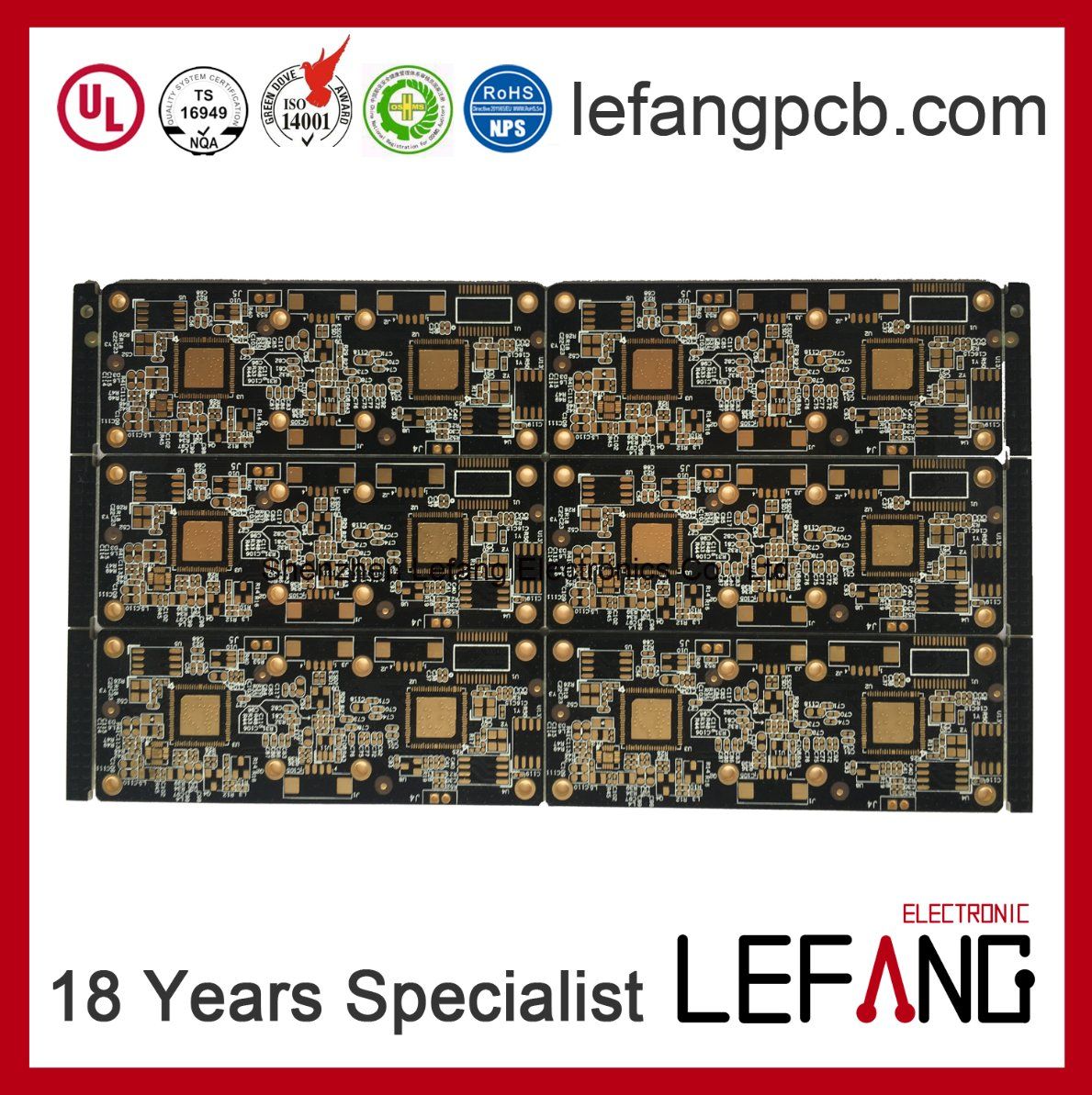 Black Solder Circuit Board PCB for Double Lens Camera