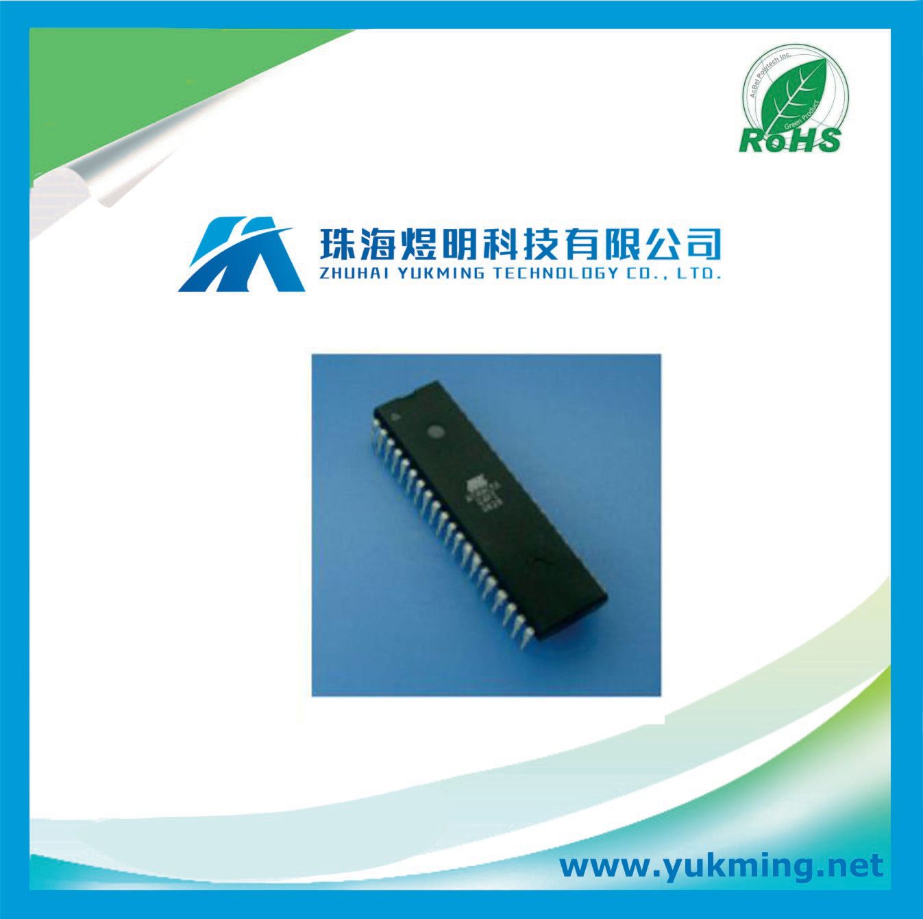 Integrated Circuit of 8k Bytes Microcontroller Flash IC At89c52-24pi