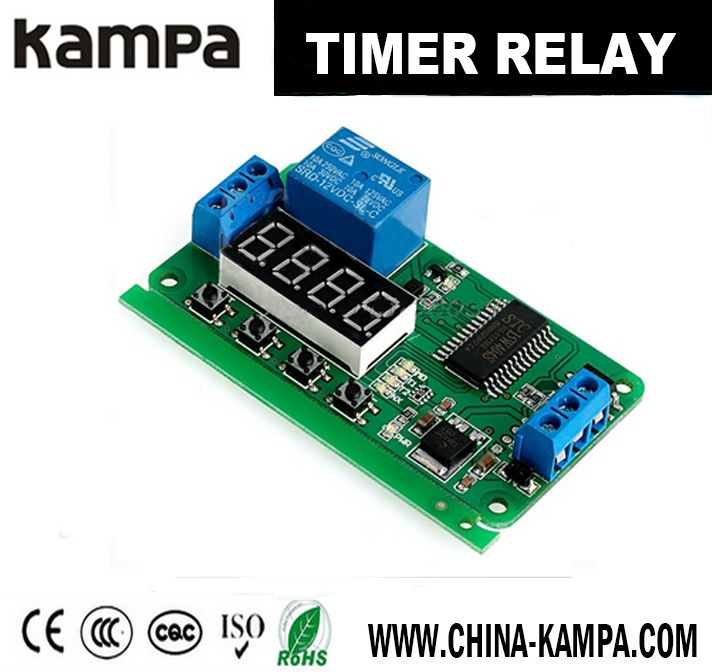 DC 12V Multifunction Self-Lock Relay PLC Cycle Timer Module Delay Time Switch