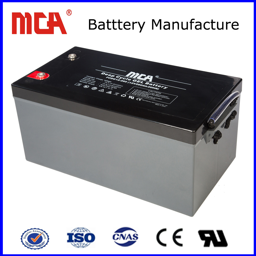12V 260ah AGM Sweeper Machine Battery Solar Batteries 48V