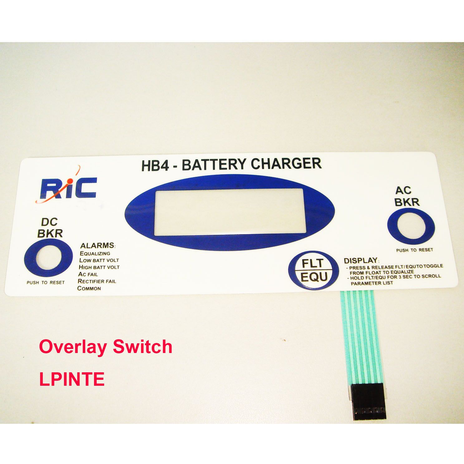 Overlay Membrane Switch Panel Electric Switch