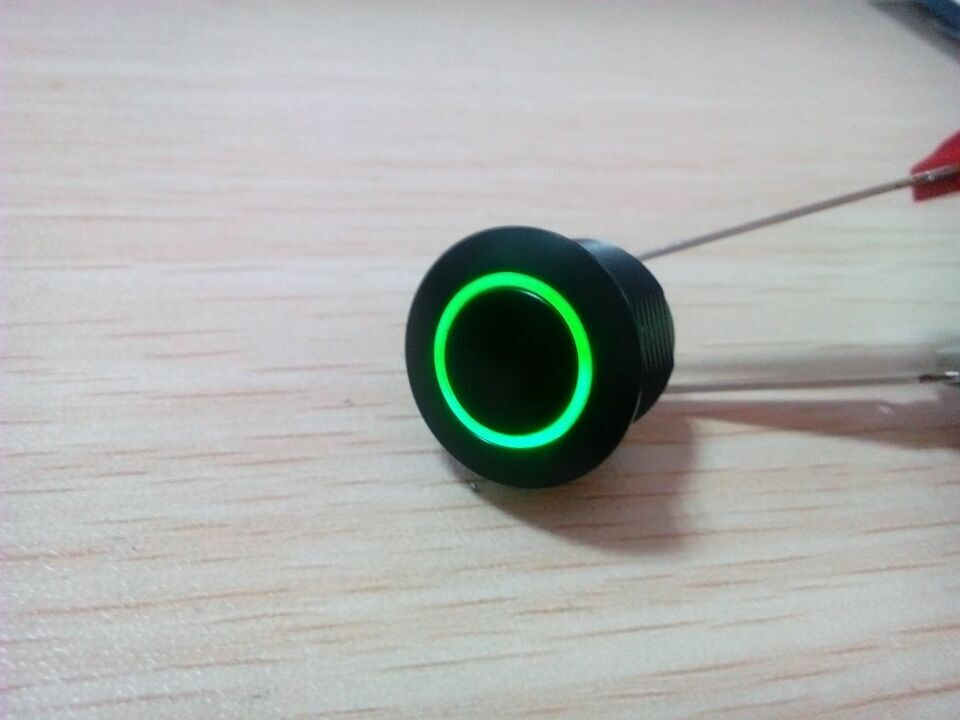 Black Pushbutton Switch with LED